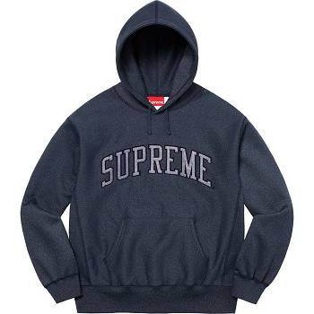 Sudaderas Supreme Glitter Arc Hooded Azul Marino | Supreme 334PQ